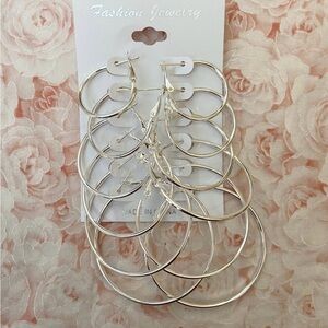 Silver Hoop Earrings Collection